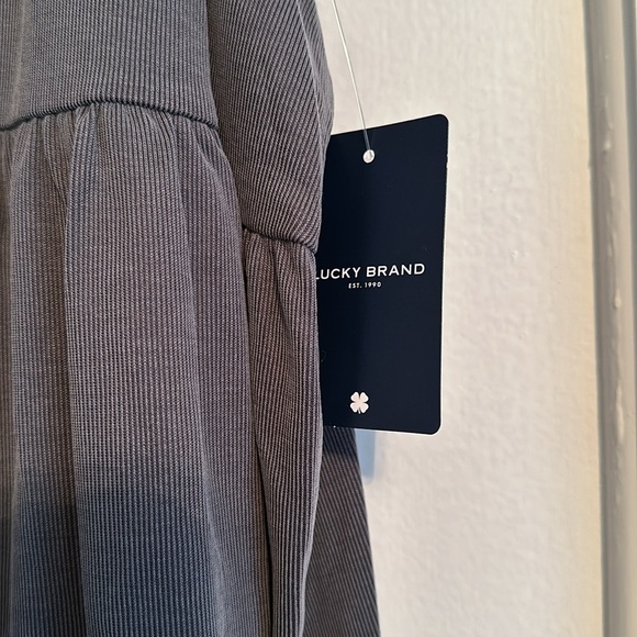 NWT Lucky Brand Sandwash Rib Henley Tank 🩶 - Picture 3 of 5